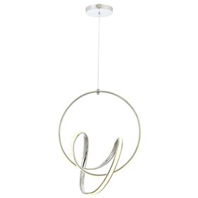 Avonni AV-5260-KB Led Metal 45 cm Krom Kaplama Modern Avize