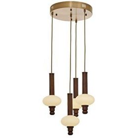 Avonni AV-5299-4ET Eskitme Kaplama Modern Metal Ahşap Avize