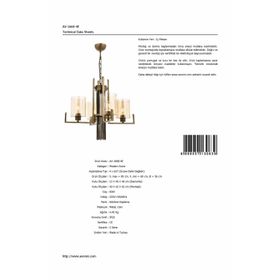 Avonni AV-60030-4E Eskitme Modern Avize