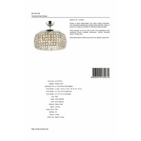 Avonni AV-60034-6K Krom Modern Avize