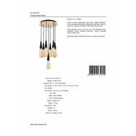 Avonni AV-60059-7ET Eskitme Kaplama Modern Avize