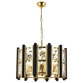 Avonni AV-60099-S50 Sarı/Siyah Kaplama Modern E14 Metal Cam 50cm Avize