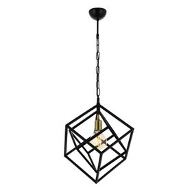 Avonni AV-60117-1BSY Eskitme/Siyah Boyalı Modern E27 Metal 42cm Avize