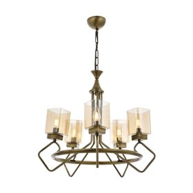 Avonni AV-60135-5E Eskitme Kaplama Modern E14 Metal Cam 70cm Avize