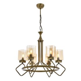 Avonni AV-60135-6E Eskitme Kaplama Modern E14 Metal Cam 70cm Avize