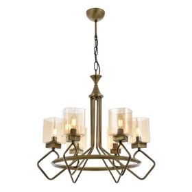 Avonni AV-60135-6E Eskitme Kaplama Modern E14 Metal Cam 70cm Avize