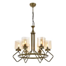Avonni AV-60135-6E Eskitme Kaplama Modern E14 Metal Cam 70cm Avize