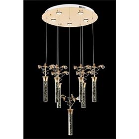 Avonni AV-60148-7ST Sarı Kaplama Modern LED Metal Pleksi 50x50cm Avize