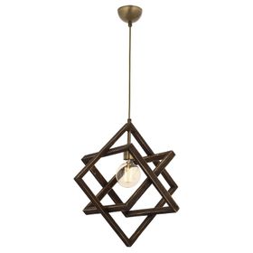 Avonni AV-60160-1E Eskitme Kaplama Modern E27 Ahşap Metal 30cm Avize