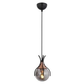 Avonni AV-60161-1BSY Siyah Boyalı Modern E27 Metal Cam 13cm Avize