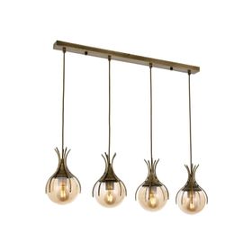 Avonni AV-60161-4EY Eskitme Kaplama Modern E27 Metal Cam 70x13cm Avize