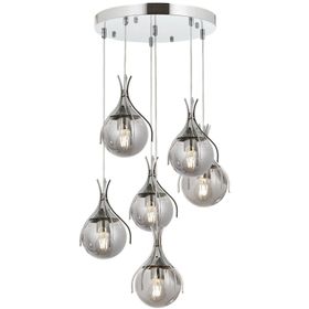 Avonni AV-60161-6KT Krom Kaplama 50 cm Modern Avize