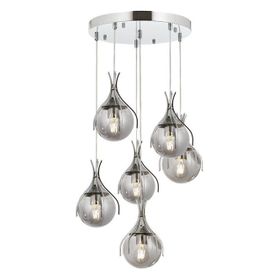 Avonni AV-60161-6KT Krom Kaplama 50 cm Modern Avize