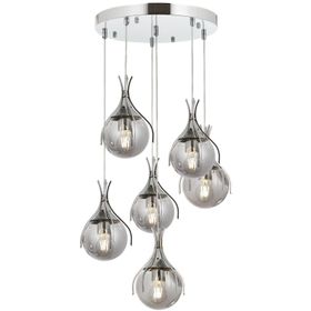 Avonni AV-60161-6KT Krom Kaplama 50 cm Modern Avize