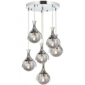 Avonni AV-60161-6KT Krom Kaplama 50 cm Modern Avize