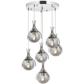 Avonni AV-60161-6KT Krom Kaplama 50 cm Modern Avize