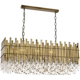 Avonni AV-60162-E100X35 Eskitme Kaplama Modern E27 Metal Kristal 100x35cm Avize