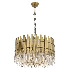 Avonni AV-60162-E60 Eskitme Kaplama Metal Kristal cm Avize