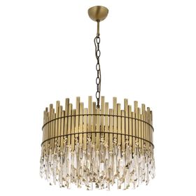 Avonni AV-60162-E60 Eskitme Kaplama Modern E27 Metal Kristal 60x60cm Avize