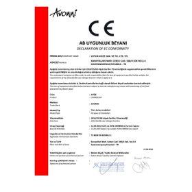 Avonni AV-60180-3Y-BSY Siyah Boyalı Modern E27 Metal Cam 60x15cm Avize