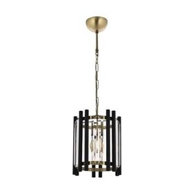 Avonni AV-60186-1E Eskitme/Siyah Kaplama Modern E27 Metal Cam 25cm Avize