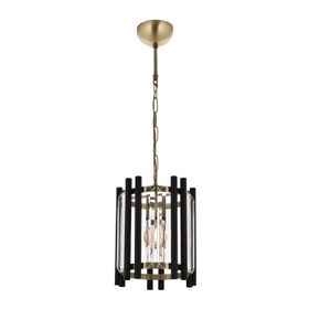 Avonni AV-60186-1E Eskitme/Siyah Kaplama Modern E27 Metal Cam 25cm Avize