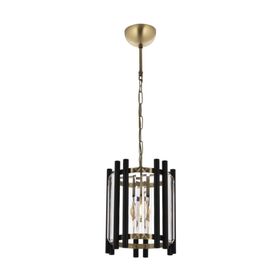 Avonni AV-60186-1E Eskitme/Siyah Kaplama Modern E27 Metal Cam 25cm Avize