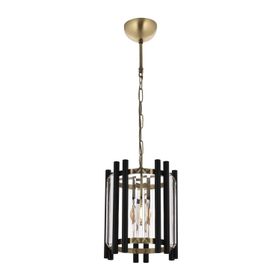Avonni AV-60186-1E Eskitme/Siyah Kaplama Modern E27 Metal Cam 25cm Avize