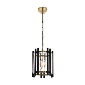 Avonni AV-60186-1E Eskitme/Siyah Kaplama Modern E27 Metal Cam 25cm Avize
