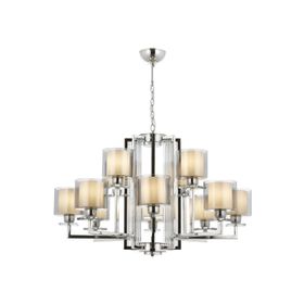 Avonni AV-60190-12K Krom Kaplama 105 cm Modern Avize