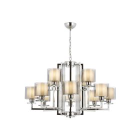 Avonni AV-60190-12K Krom Kaplama 105 cm Modern Avize