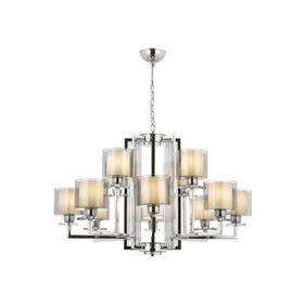 Avonni AV-60190-12K Krom Kaplama 105 cm Modern Avize