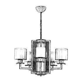Avonni Av-60190-5E Eskitme Kaplama 70 cm Modern Avize