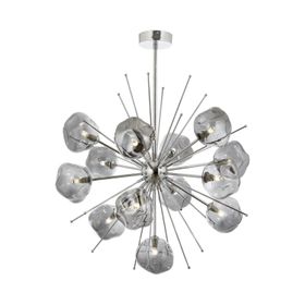 Avonni AV-60212-13K Krom Kaplama Modern Avize, G9, Metal, Cam, 70cm