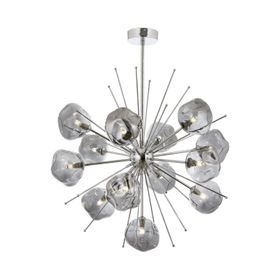 Avonni AV-60212-13K Krom Kaplama Modern Avize, G9, Metal, Cam, 70cm