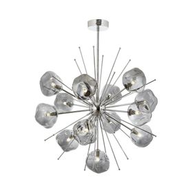 Avonni AV-60212-13K Krom Kaplama Modern Avize, G9, Metal, Cam, 70cm