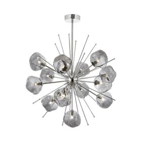 Avonni AV-60212-13K Krom Kaplama Modern Avize, G9, Metal, Cam, 70cm
