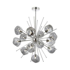 Avonni AV-60212-13K Krom Kaplama Modern Avize, G9, Metal, Cam, 70cm