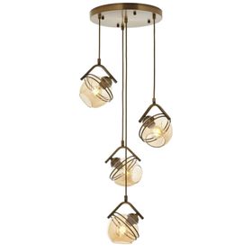 Avonni AV-60215-4ET Eskitme Kaplama 40 cm Modern Avize