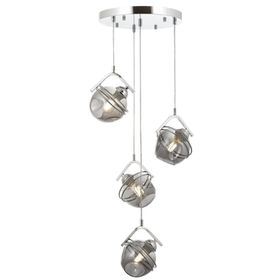 Avonni AV-60215-4KT Krom Kaplama 40 cm Modern Avize