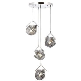 Avonni AV-60215-4KT Krom Kaplama 40 cm Modern Avize