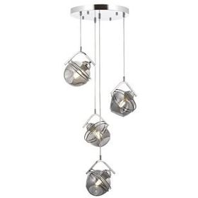 Avonni AV-60215-4KT Krom Kaplama 40 cm Modern Avize