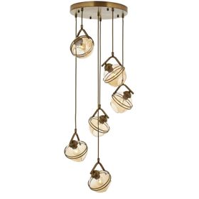 Avonni AV-60215-6ET Eskitme Kaplama 45 cm Modern Avize