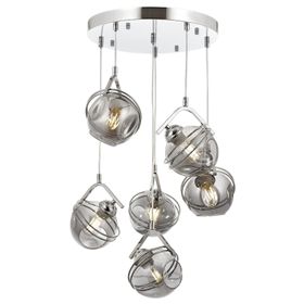 Avonni AV-60215-6KT Krom Kaplama 45 cm Modern Avize