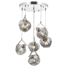 Avonni AV-60215-6KT Krom Kaplama 45 cm Modern Avize