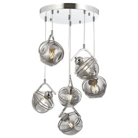 Avonni AV-60215-6KT Krom Kaplama 45 cm Modern Avize