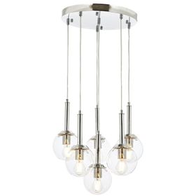 Avonni AV-60216-6KT Krom Kaplama 50 cm Modern Avize