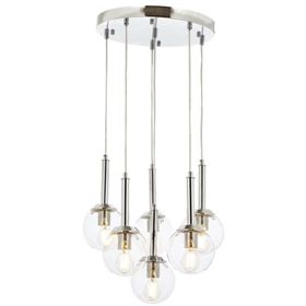 Avonni AV-60216-6KT Krom Kaplama 50 cm Modern Avize