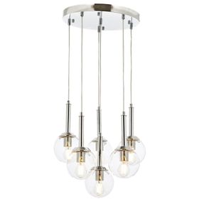 Avonni AV-60216-6KT Krom Kaplama 50 cm Modern Avize