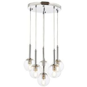 Avonni AV-60216-6KT Krom Kaplama 50 cm Modern Avize